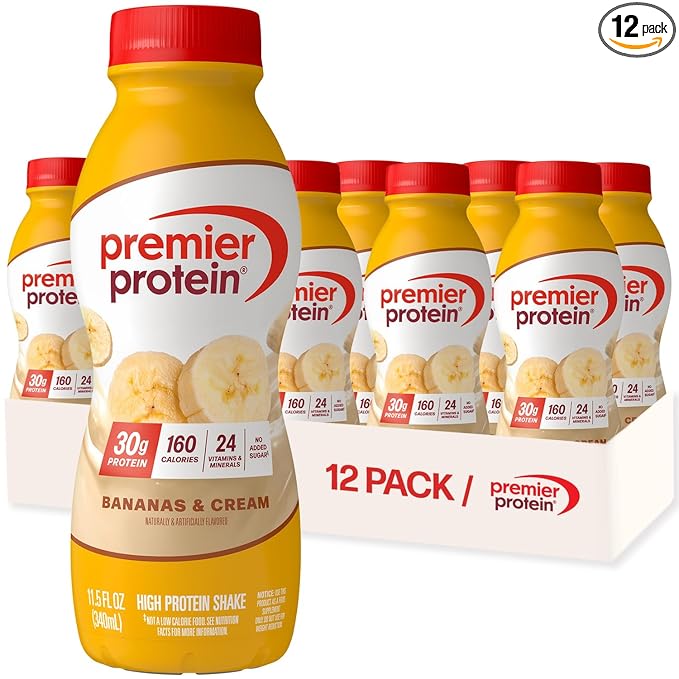 Bananas & Cream Protein Shake 11.5 oz (12 PACK)